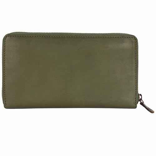 KOMPANERO Genuine Leather Women's Wallet (C-14158-SAGE)