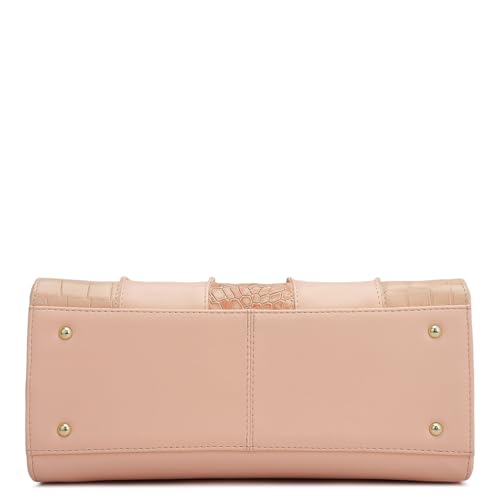 Da Milano Genuine Leather Pink Satchel (Small) (01742)