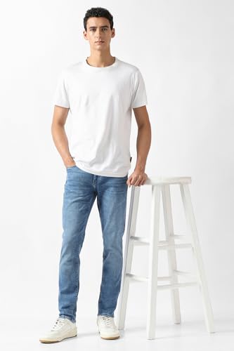 Van Heusen Men's Regular Jeans (VXDNCRKFN59218_Blue