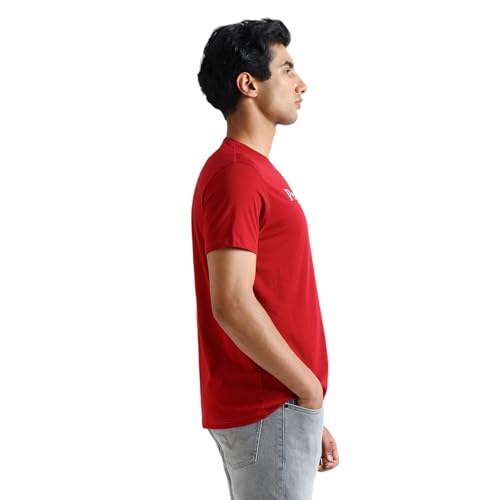 Pepe Jeans Men's Slim Fit T-Shirt (PM509820_Ruby RED