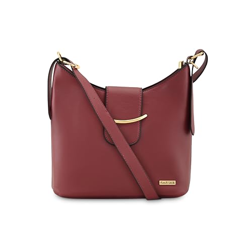 Fastrack Solid Hobo Bag for Women, Girls and Ladie with Adjustable Sling Straps