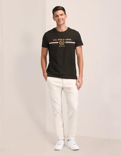 U.S. Polo Assn. Men's Fitted T-Shirt (USTSH2203_Black