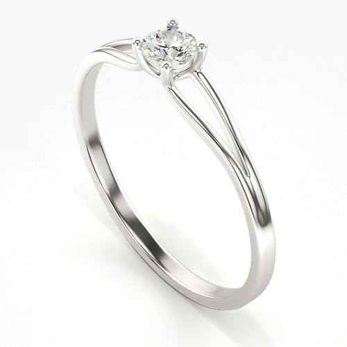 VALANOVA Sterling Silver & Certified Lab Grown Diamond 0.17cts | Ring For Women/Girls | Stylish & Elegant | VGR0357 | Ring Size: 11