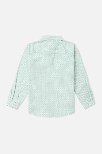 Allen Solly Boys Light Blue Print Casual Shirt