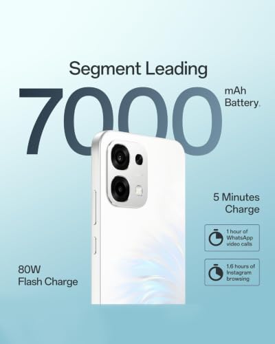 OPPO F33 5G Smartphone (6GB RAM, 128GB Storage, Forest Green) |50MP AI Camera |7000mAh Long Battery |80W Fast Charging-with No Cost EMI/Bank Offers