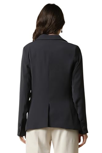 Allen Solly Women's Blazer (AHBZWRGF820056_Black