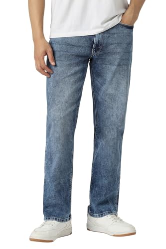 Van Heusen Men's Regular Jeans (VXDNCRTFK93349_Blue