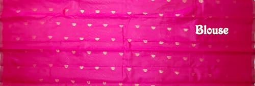 SREE KUMARAN Women's Kanchipuram Kubera Silk Pure Pattu Sarees With Blouse (VSK298-12), Blue