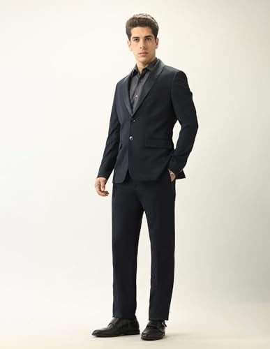 Arrow Men's Body Tailored Fit Ceremonial Tuxedo Suit Navy