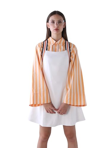 ONLY Women's Solid Fit and Flare White Dress
