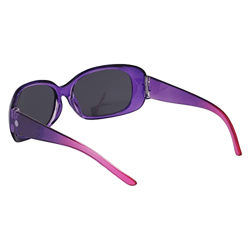 Carlton London Girl's Black Lens & Purple Oversized Sunglasses
