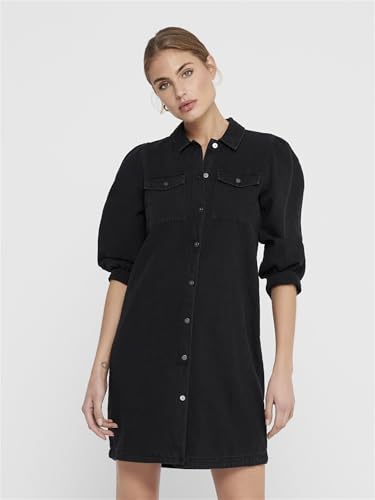 ONLY Women Black Shirt Mini Dress