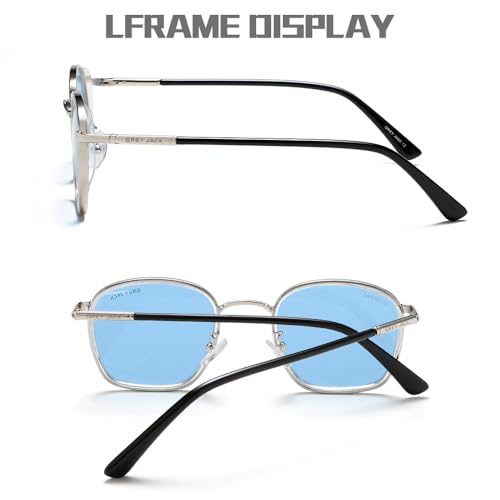 grey jack Retro Round Frame Sports Polarized Sunglasses, Suitable for both Men and Women as Lightweight Casual Glasses, Can Enhance Appearance, Pair with Casual Style, Suitable for All Seasons 3245