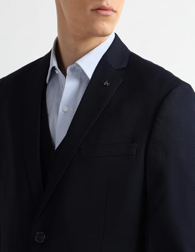 Arrow Men's Tailored Fit Three Piece Suit (ARAISU5603_Blue_42)