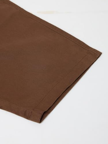 Giordano Men Brown Cotton Slim Fit Mid-Rise Cargo Shorts