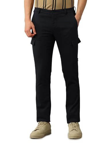 Arrow Sport Men's Slim Fit Mid Rise Trouser