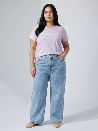 Max Women Printed T-Shirt (Purple_4XL)