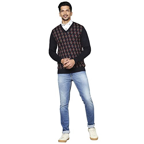 Raymond Dark Blue Sweater (Size: 46)-RMWX01106-B8