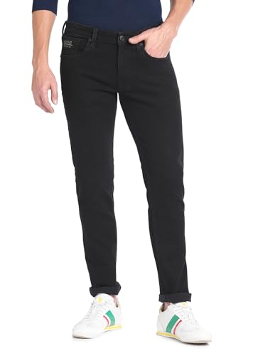 U.S. POLO ASSN. Men's Slim Jeans (UDJENO1255 Black