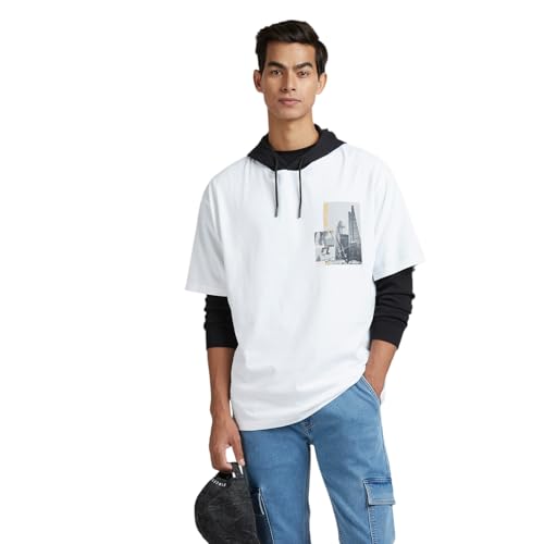 Pepe Jeans Men's Oversized Fit T-Shirt (PM509910_White