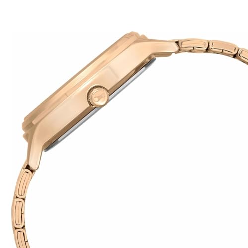 Fastrack Plain 3 Hands Green Dial Rose Gold Plating Stainless Steel Women's Watch - NT6285WM03