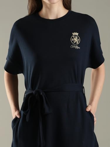 Cotton Crew Neck T-Shirt Dress