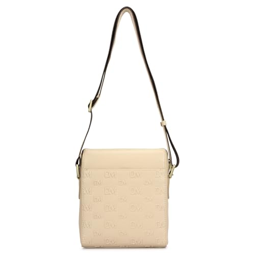 Da Milano Leather White Sling Bag for Men (10007D)