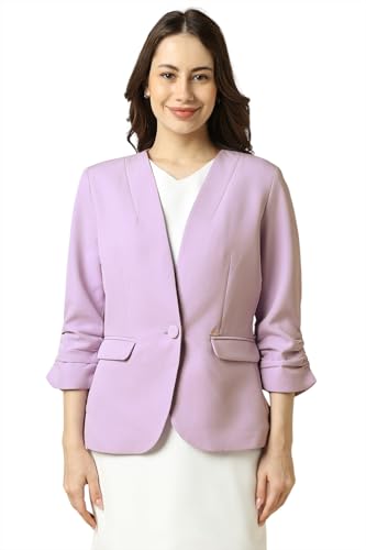 Allen Solly Women's Blazer (AHBZWRGFK58823_Lilac