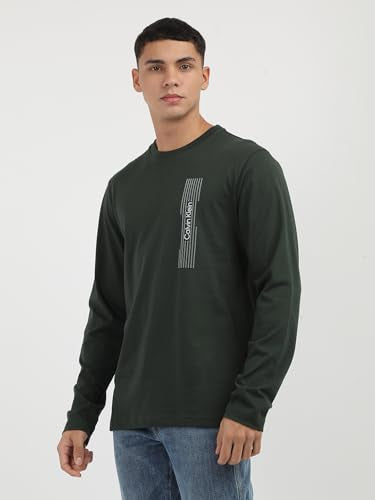 Calvin Klein Jeans Department691 Regular Fit T Shirt (K10K113589M14_Midnight Forest M)