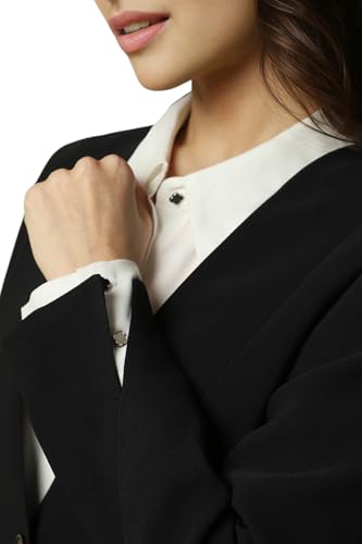 Allen Solly Women's Blazer (AHBZWRGFF08285_Black