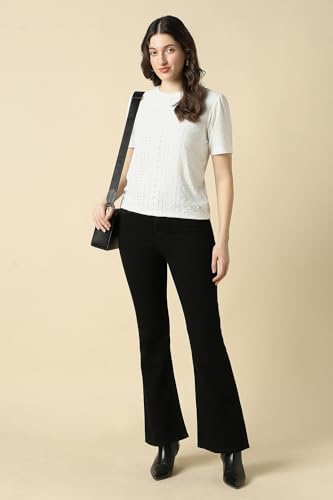 Women Black Dark Wash Jeans