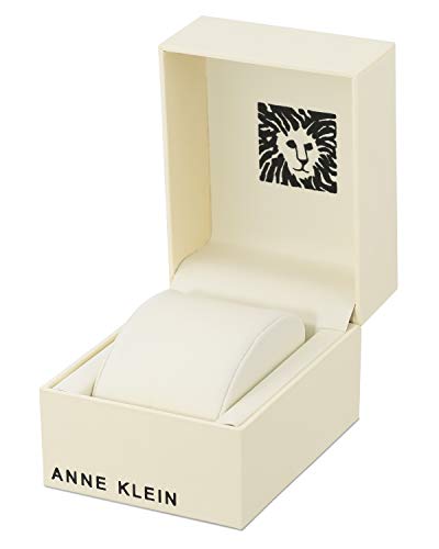 Anne Klein Women's Genuine Diamond Dial Bangle Watch, Gold, Gold