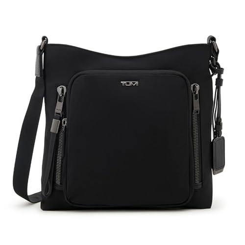 TUMI - Voyageur Tyler Crossbody - Nylon Crossbody Bag - Business, Travel Bag - Stain, Water-Resistant - Stylish Purse, Black/Gunmetal, One Size, Voyageur Tyler Crossbody