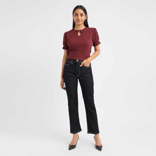 Levi's Women's High Rise Wedgie Straight Fit Jeans Blue