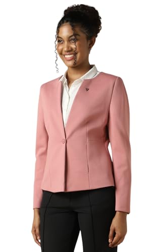 Allen Solly Women's Blazer (AHBZARGHH31455_Pink