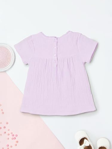 Max Girls Embroidered Top (Purple_3-4 Y)