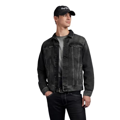 Pepe Jeans Men's Trench Coat (PM403091Q01_Black Used