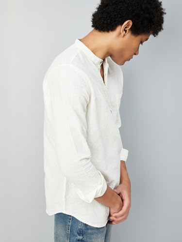 Max Men's Cotton Regular Kurta (FUCSTSS2512JQ_Beige