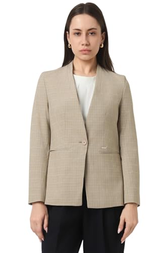 Van Heusen Women's Blazer (VWBZCRGPV42356_Beige