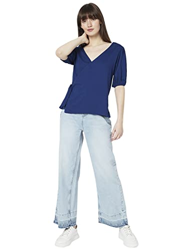 VERO MODA Regular Fit Top (10298320_Navy Peony_M)