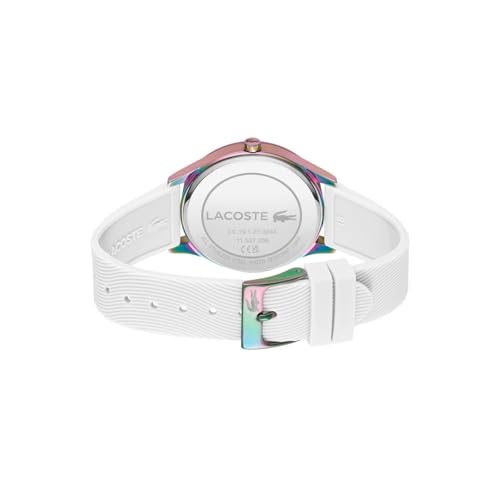 Lacoste Falda Qtz Basic White Round Dial Women's Watch|Silicone Material|Multi Color Band - 2001353