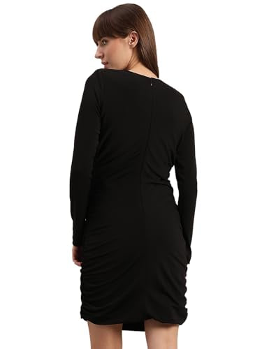 VERO MODA Women's Bodycon Fit Black Dress
