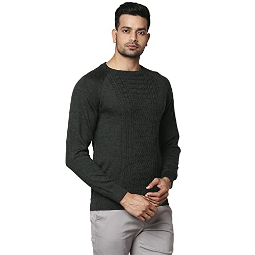 Raymond Dark Green Sweater (Size: 42)-RMWX01152-N7