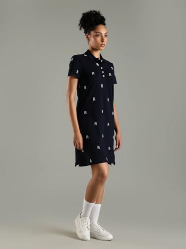 Cotton Polo Collar T-Shirt Dress