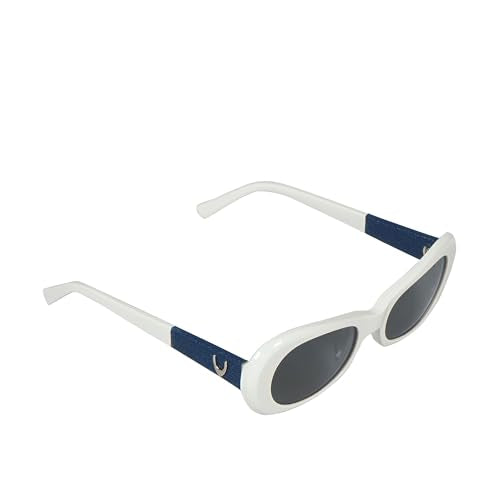 HIDESIGN Hydra Retro Oval Sunglass - White Acetate