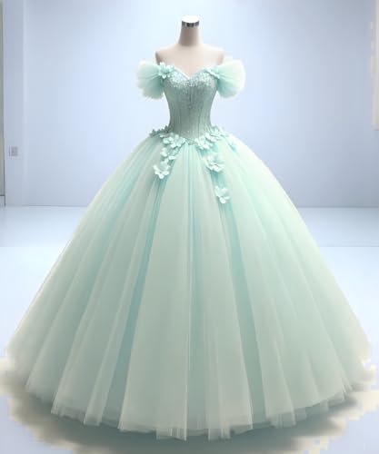 ThreadTexture Designer Princess Bridal Gown Mint Green