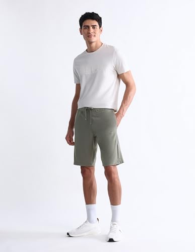 U.S. POLO ASSN. USPA Active Mens Solid Off White Shorts