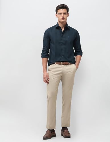 U.S.Polo Association Men's Tailored Fit Dobby Shirt (USSHTP1334_Teal_44)