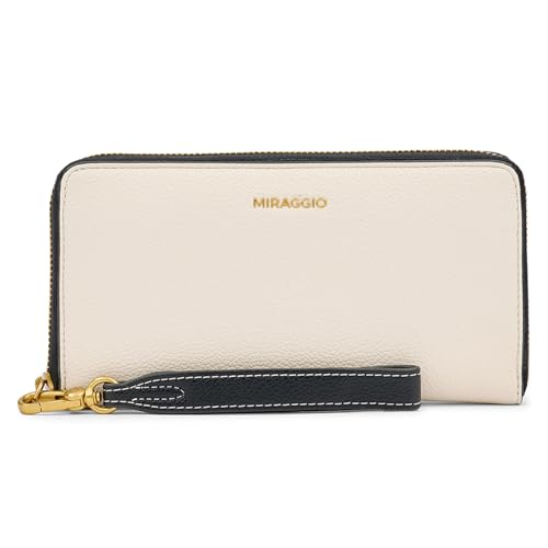 Miraggio Harlow Zip Around Wallet for Woman | 3 Compartment Women Wallet | Gift Items for Women