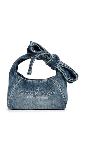 Marc Jacobs Women's The Bow Denim Mini Sack Bag, Medium Wash Indigo, One Size, Bag